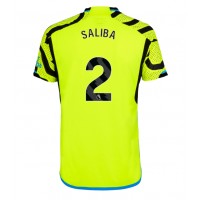 Arsenal William Saliba #2 Vonkajší futbalový dres 2023-24 Krátky Rukáv
